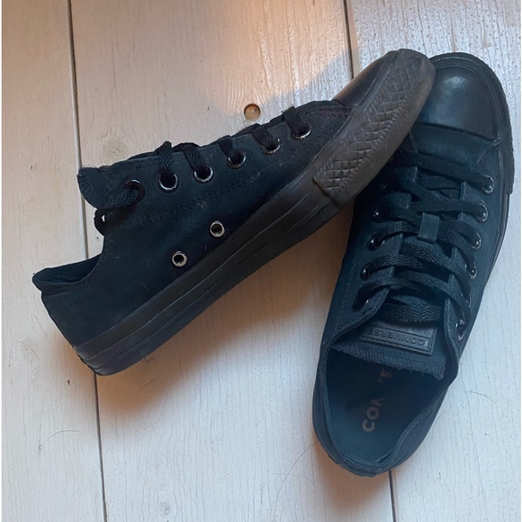 Men’s black converse shoe size 6 - Picture 1 of 12